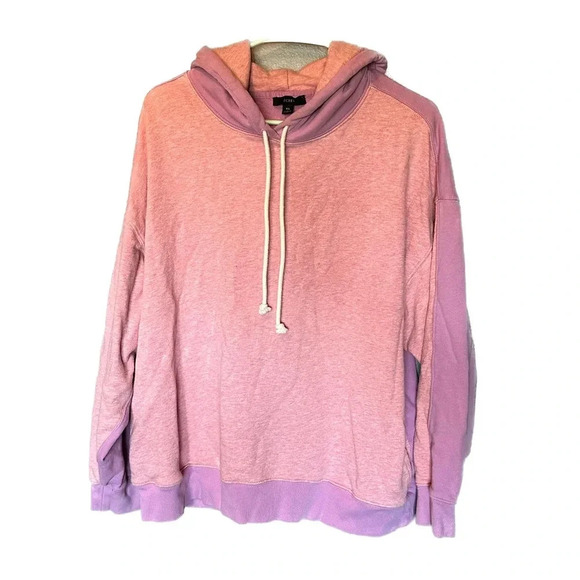 J. Crew Tops - J. Crew University Terry Two-Toned Oversized Sweatshirt XL